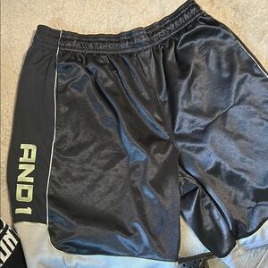 AND1 Black Athletic Shorts Performance Fit
